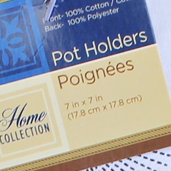 Home Collection 10 Piece Kitchen Linens Set Black & White Mod Retro Funky - Picture 8 of 9